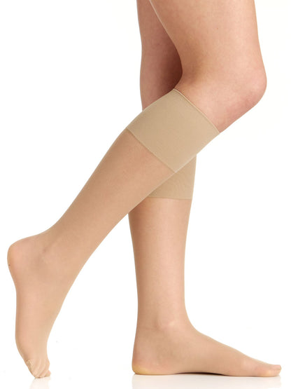 Comfy Cuff Sheer Graduated Compression Trouser Sock with Sandalfoot Toe