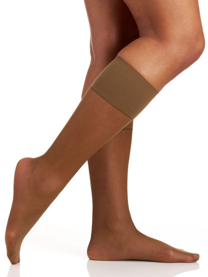 Comfy Cuff Sheer Graduated Compression Trouser Sock with Sandalfoot Toe