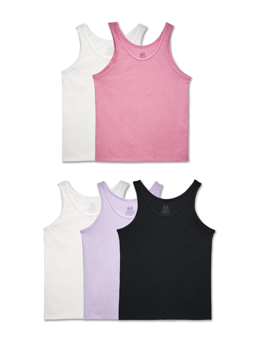 Girls Assorted Tank Top 5 Pack