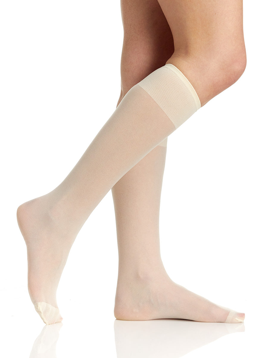 All Day Sheer Knee High with Reinforced Toe