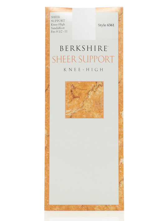 Sheer Support Knee High with Sandalfoot Toe