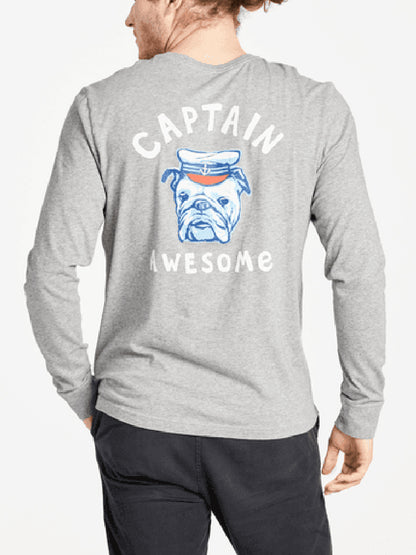 Men Crusher Lite Captain Awesome Tee Shirt