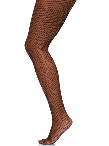 Bold Fishnet Pattern Pantyhose with Sandalfoot Toe