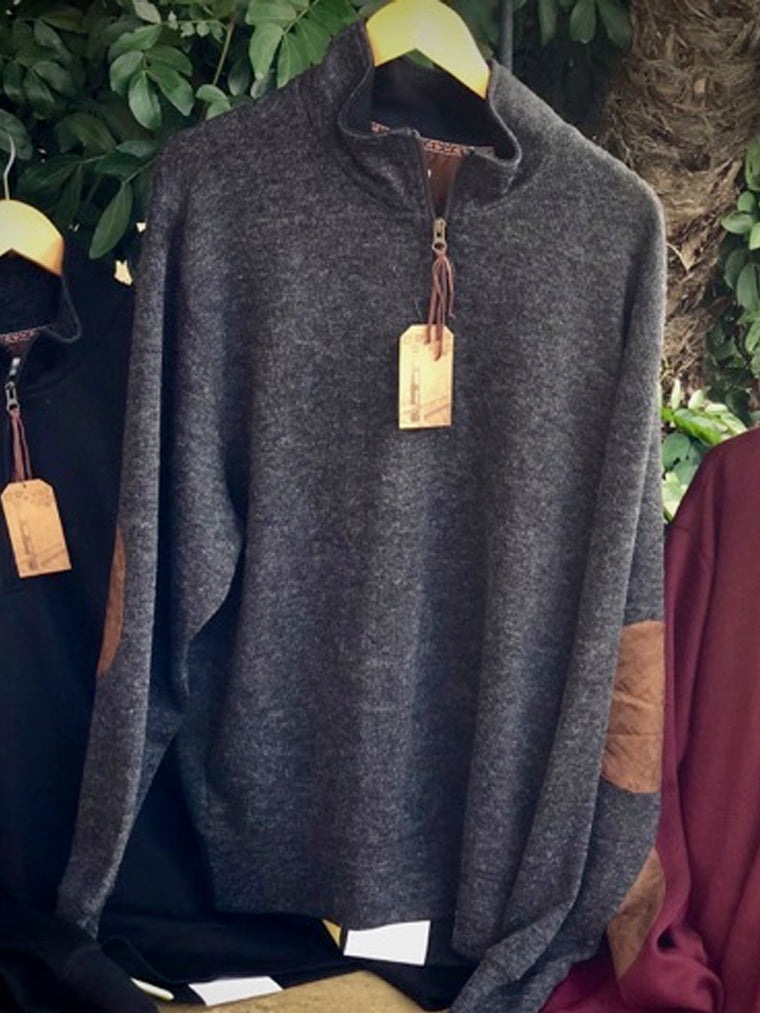 Fine Weight Quarter Zip Sweater