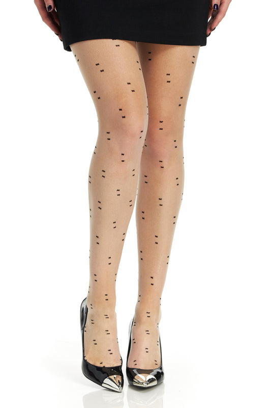 Trend City Dots Control Top Pantyhose