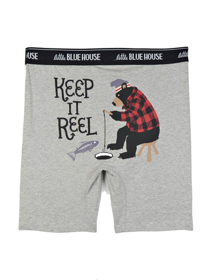 Little Blue House Men's Keep It Reel Boxer Brief