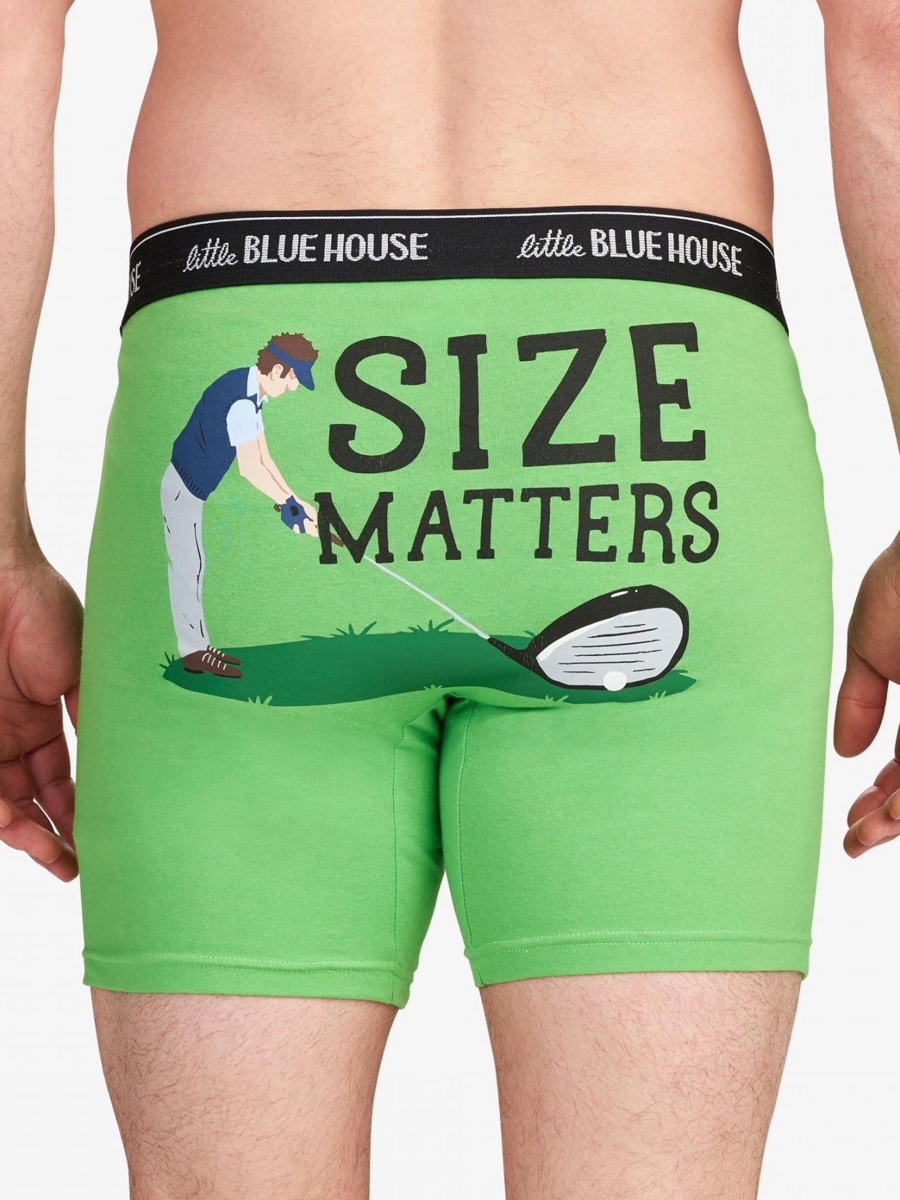 Little Blue House Men's Golf Size Matters Boxer Brief