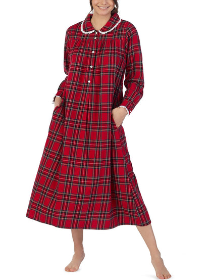 Long Sleeve Flannel Nightgown