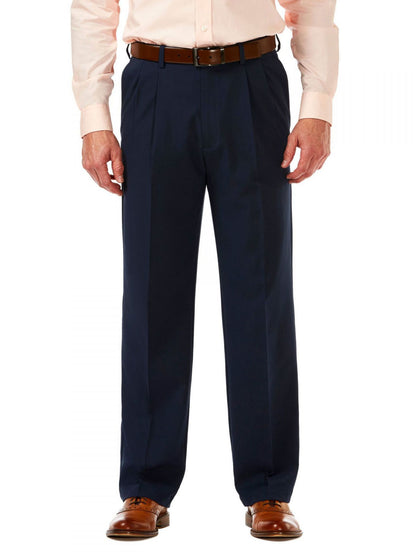 Cool 18 Pro Stretch Expandable Waist Pleated Pants