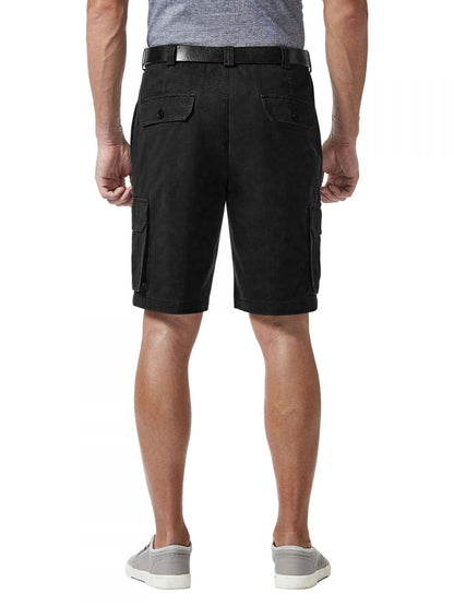 Expandable Waistband Stretch Comfort Cargo Shorts