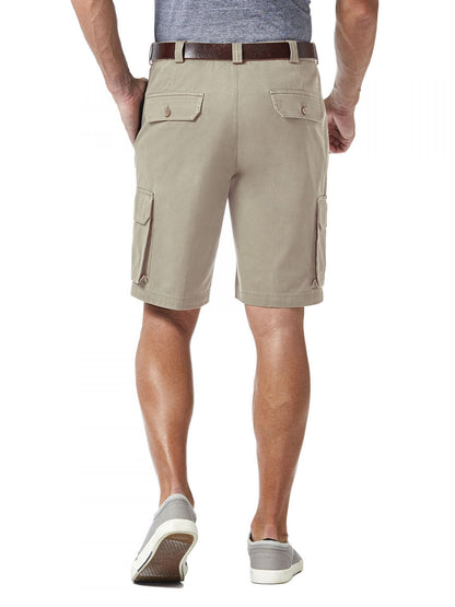 Expandable Waistband Stretch Comfort Cargo Shorts