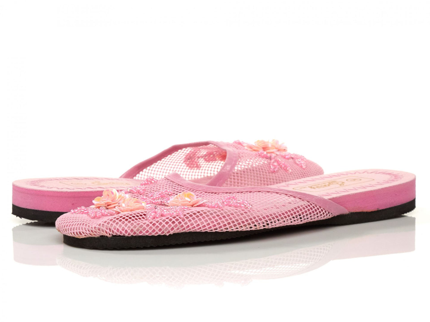 Women's Mesh Slippers with Sequins