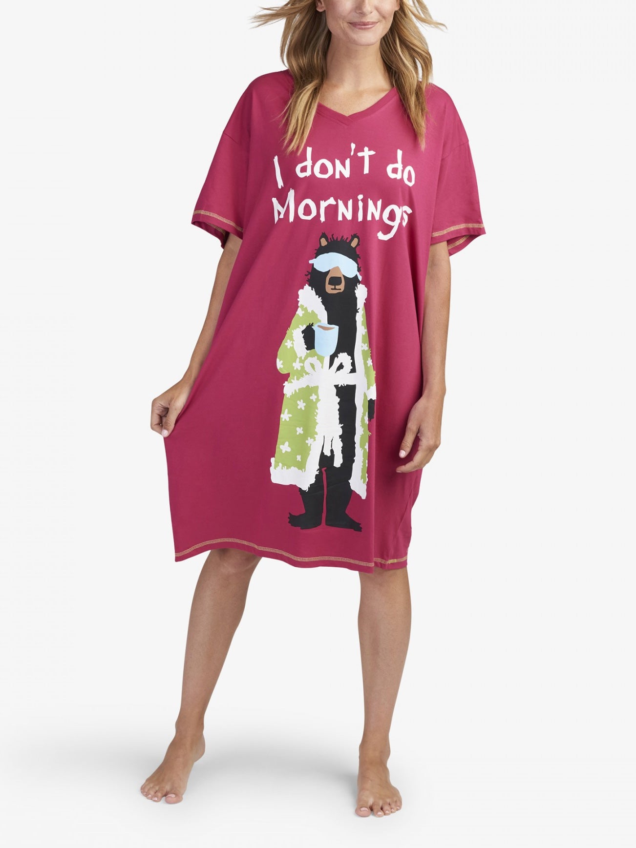 I Dont Do Mornings Sleepshirt