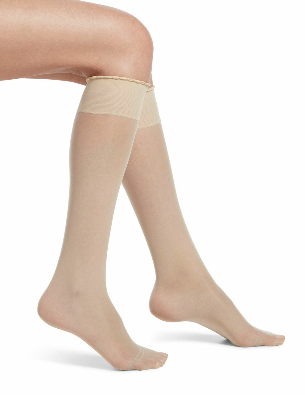 Graduated Compression Sheer Knee Hi Sock