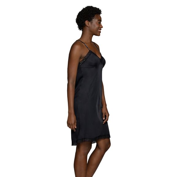full slip dress Vanity Fair Women's Rosette Lace Full Slip -10103, Size: 40, Midnight Black