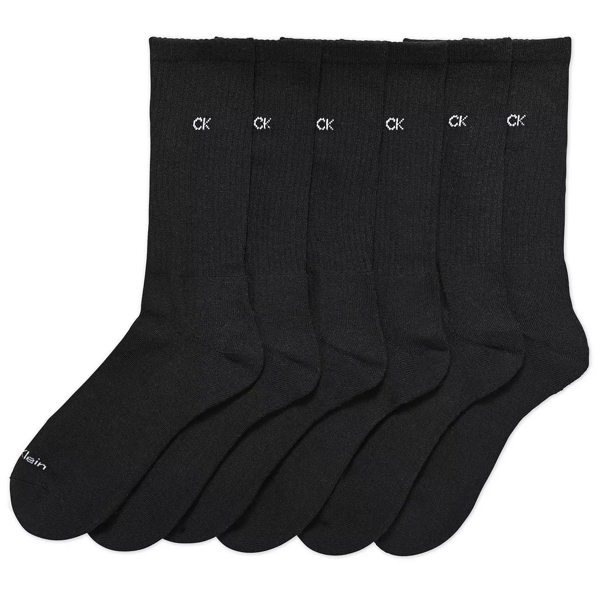 Men's 6 pack terry cushion crew sock