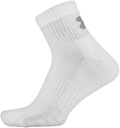 UA Adult's Training Cotton Quarter 6-Pack Socks