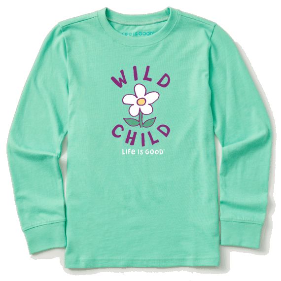 Long Sleeve Wild Child Flower Tee Shirt