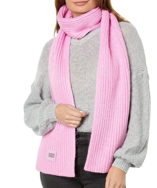 Chunky Ribbed Knit Scarf