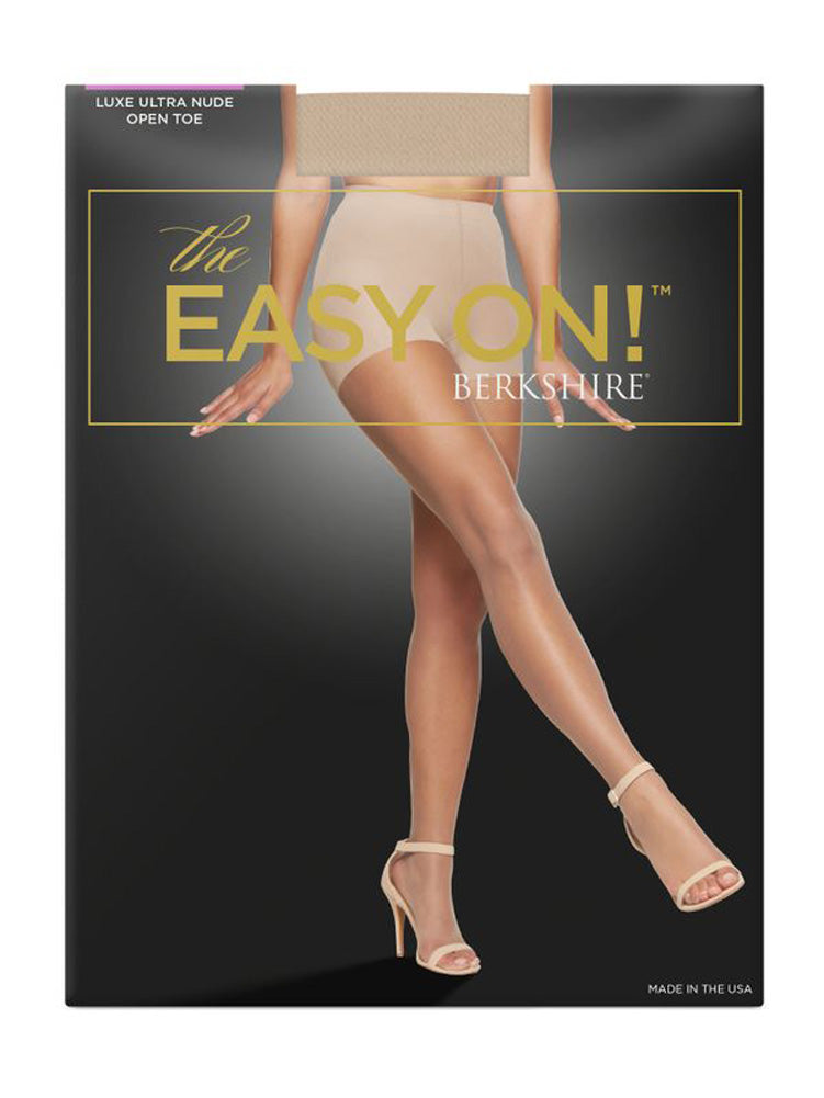 The Easy On! Luxe Ultra Nude Open Toe Control Top Pantyhose