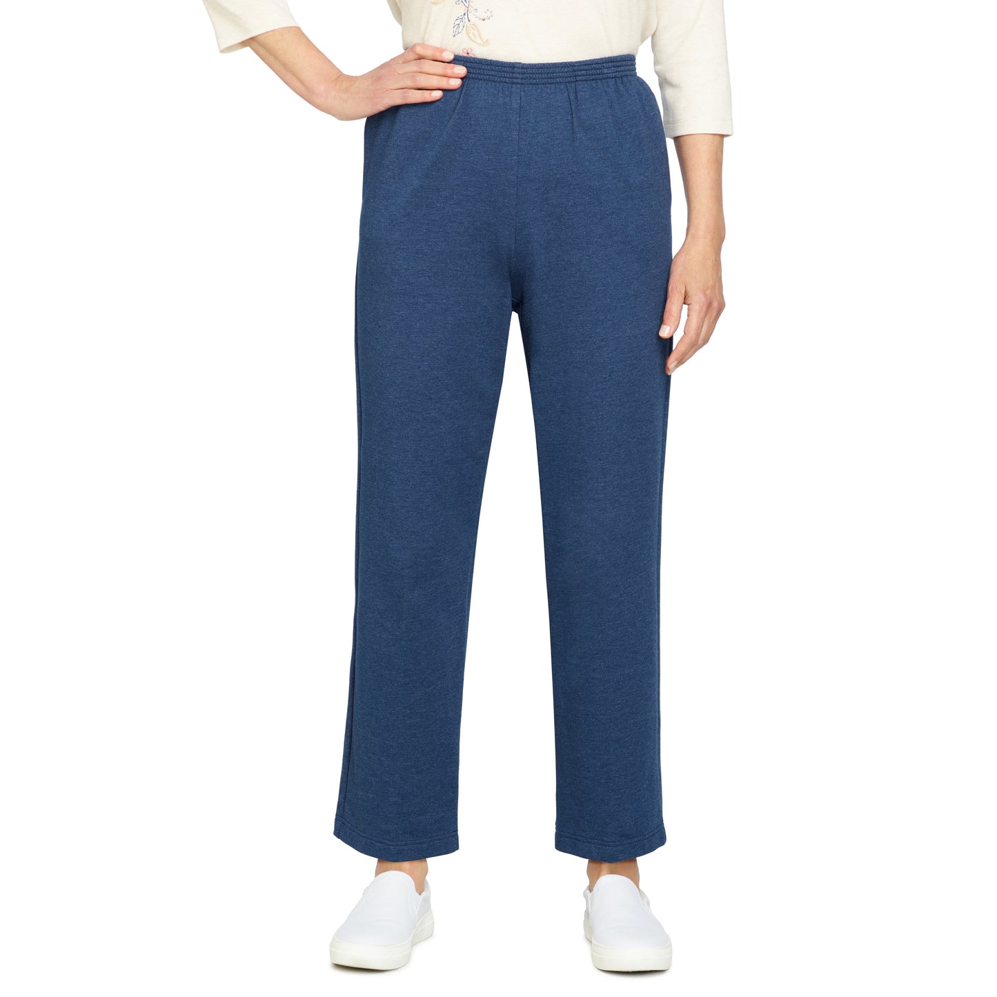 Relax And Enjoy French Terry Medium Length Pants Plus Size