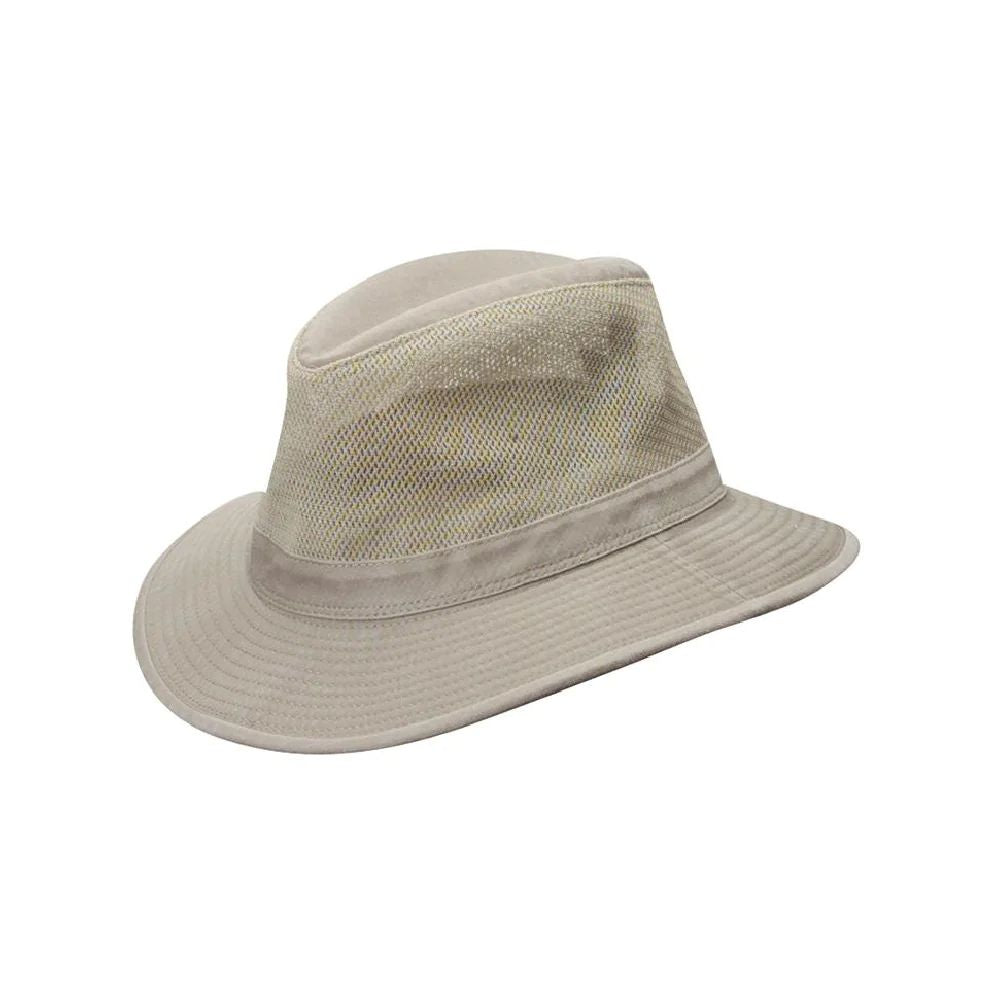 Outdoor Washed Twill Mesh UPF 50 Safari Hat