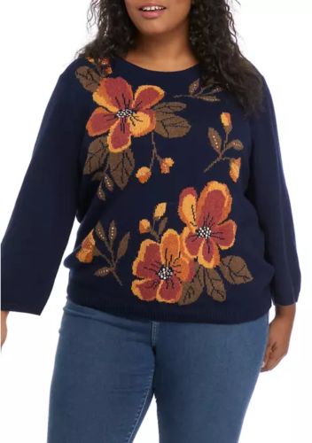 Mesa Verde Drama Floral Shirt Petite