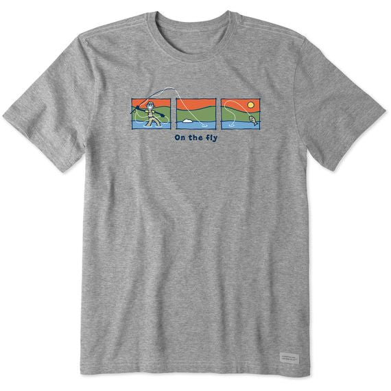 Vintage Crusher Lake On The Fly Tee Shirt