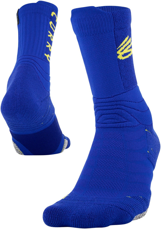 UA Adult's Curry Playmaker Mid Crew Socks