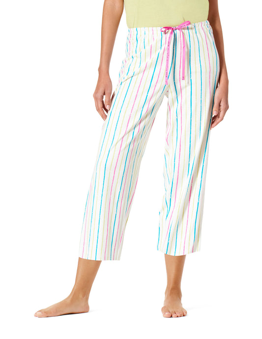 Well Worn Stripe Pajama Capri Pant