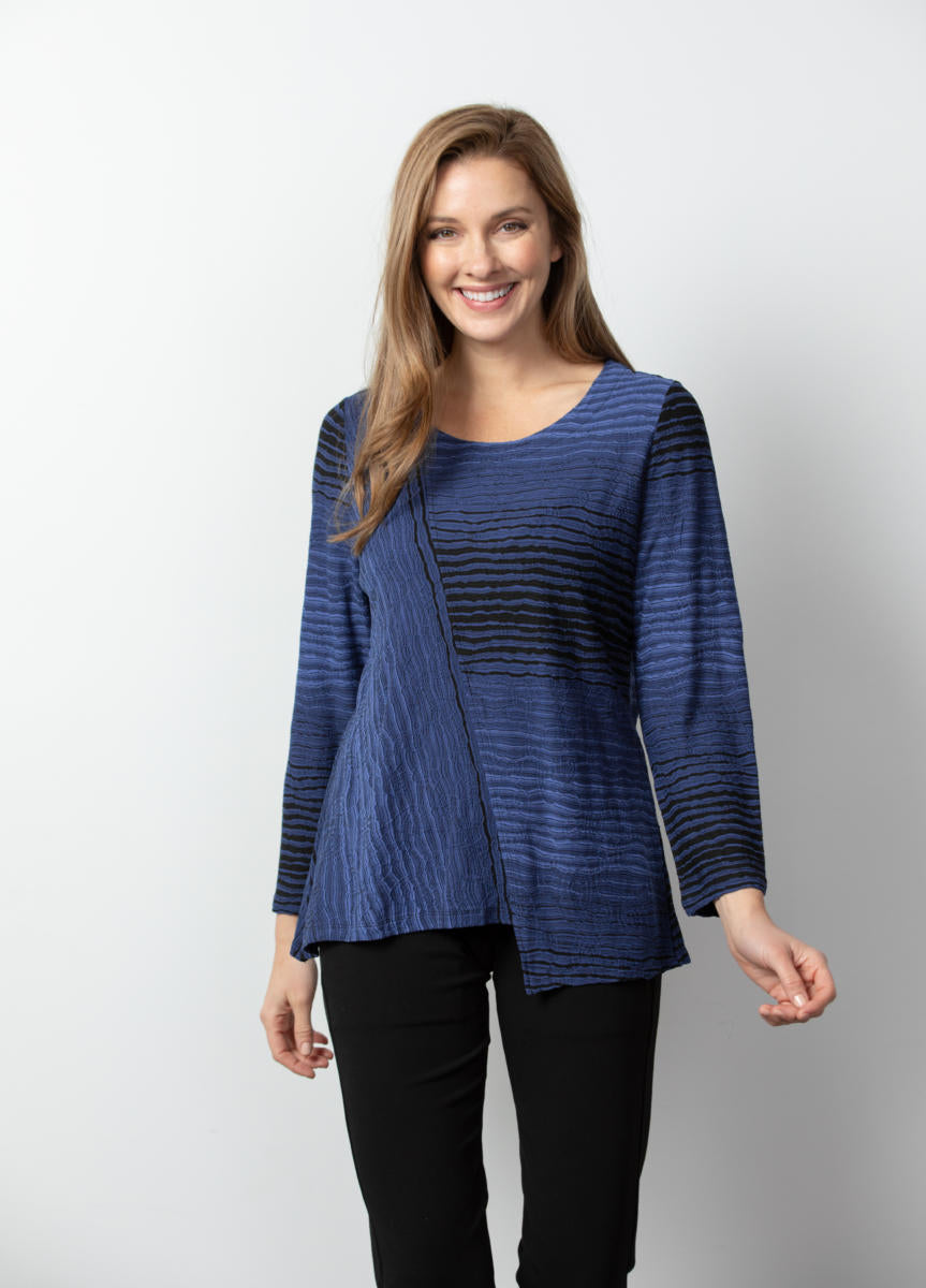 Make Waves Mixed Direction Pullover Top