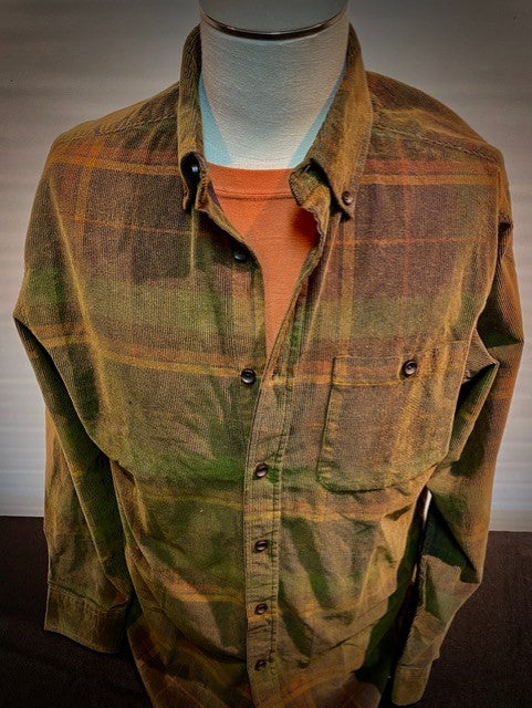 Yarn Dyed Corduroy Plaid Shirt