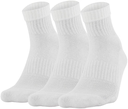 UA Adult's Training Cotton Quarter 3-Pack Socks