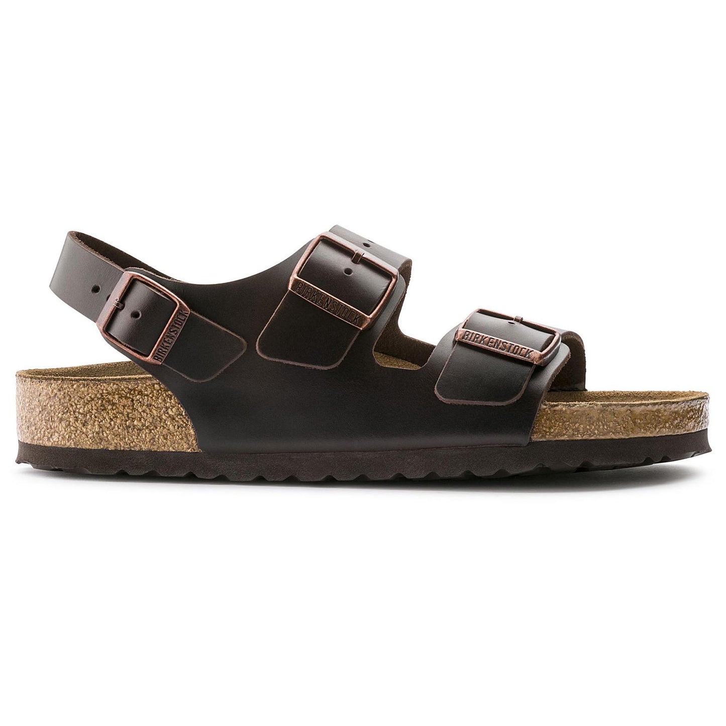 Unisex Milano Soft Footbed Smooth Leather Slides