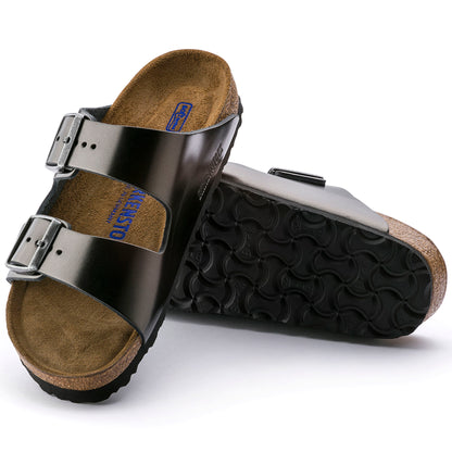 Women's Arizona Soft Footbed Leather Slides