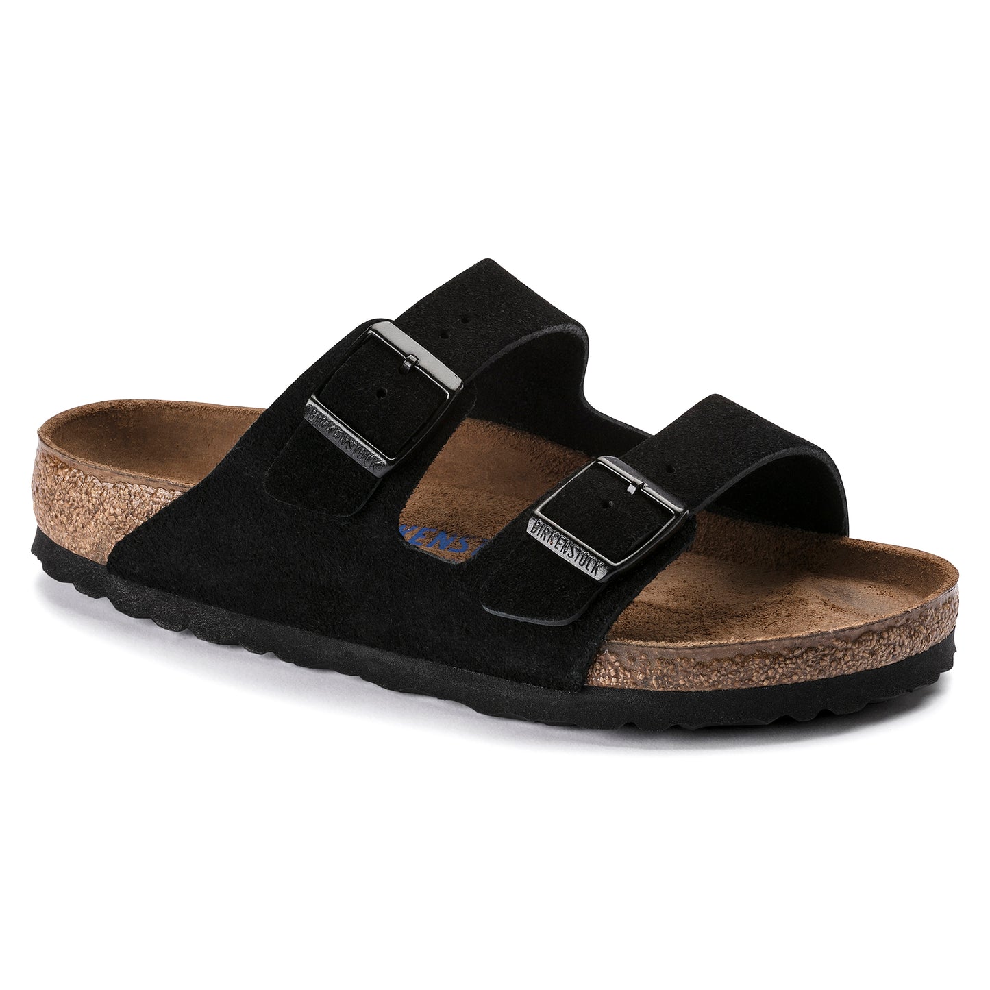 Unisex Arizona Soft Footbed Suede Leather Slides