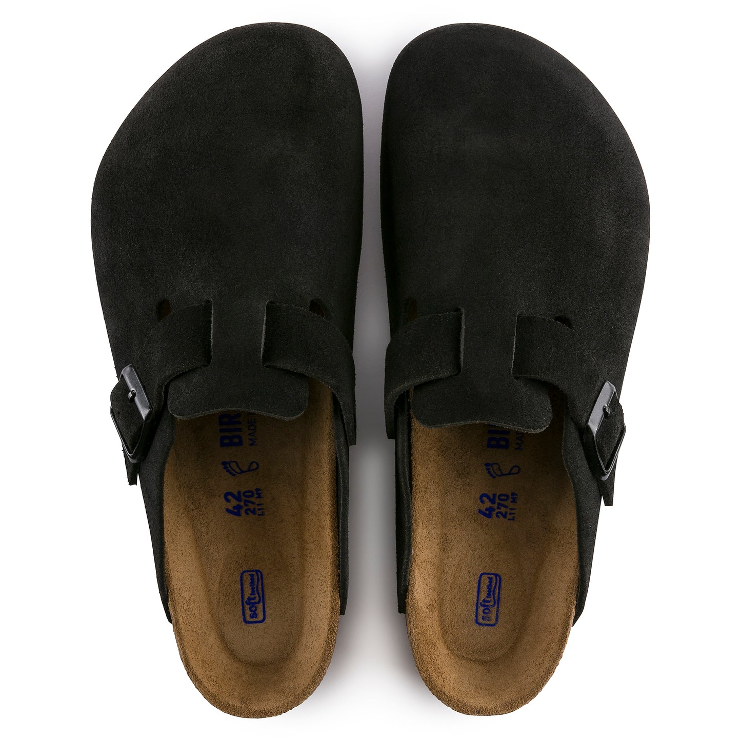 Unisex Boston Soft Footbed Suede Leather Clogs