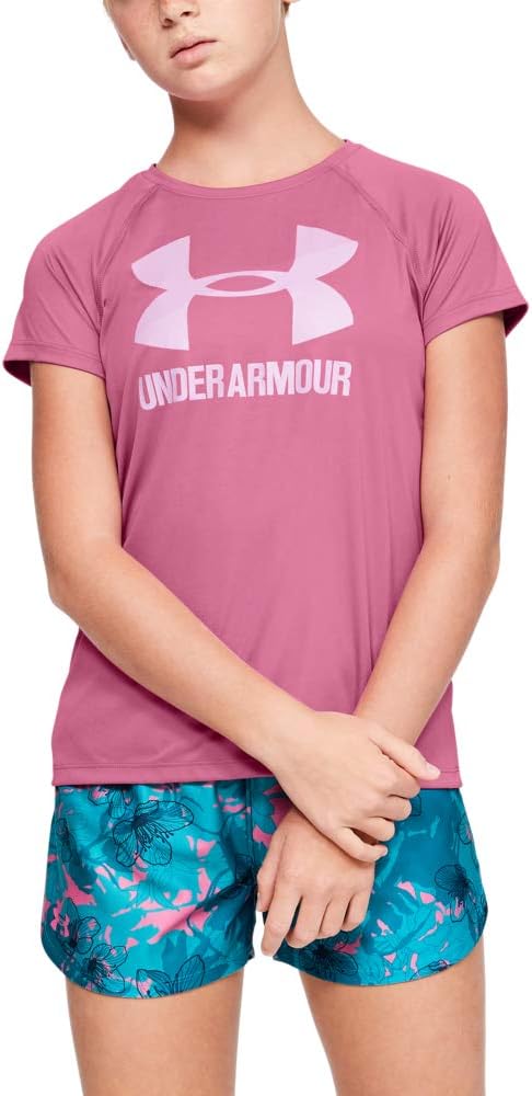 UA Big Logo Short Sleeve Solid Tee Shirt