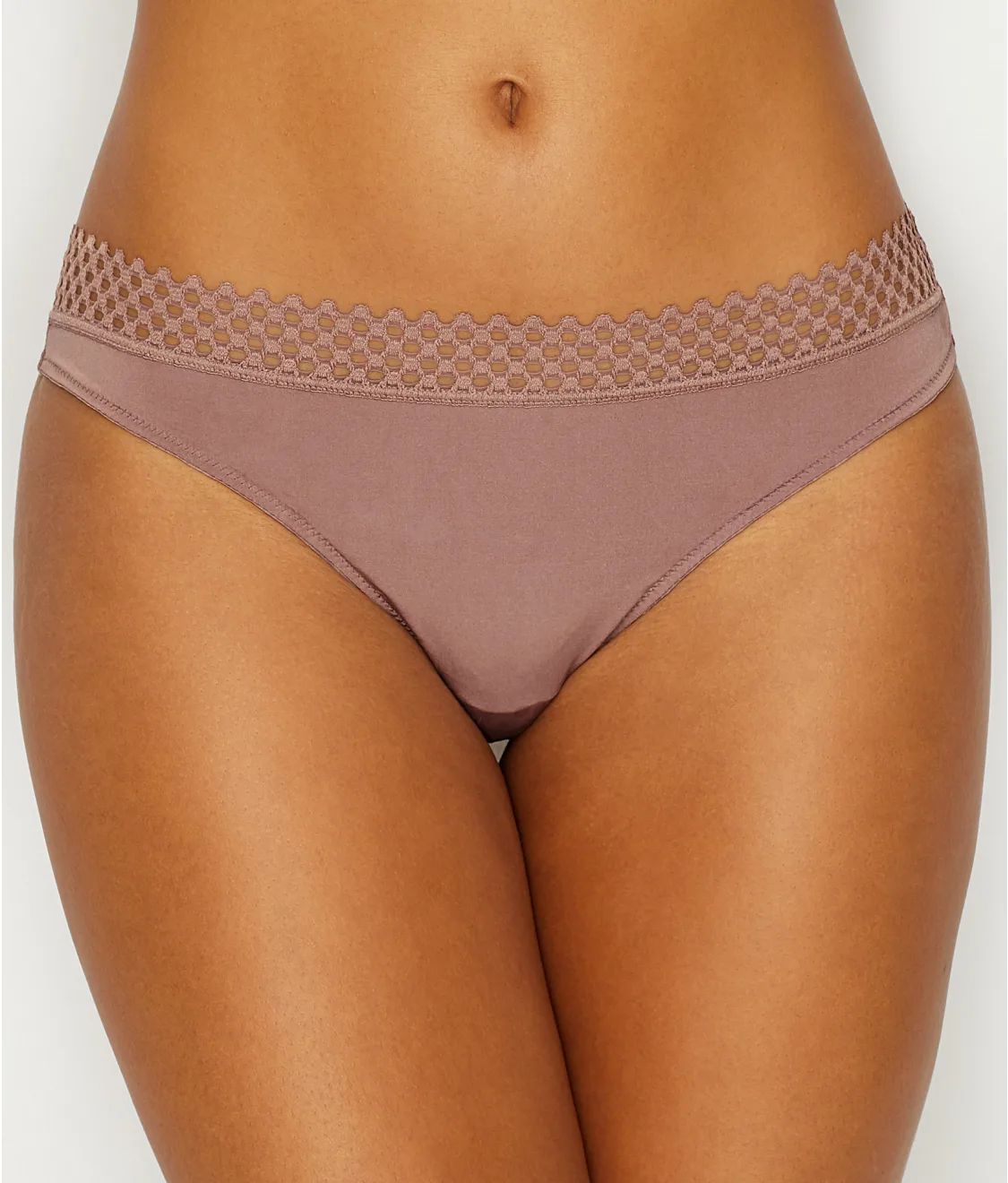 Tied In Dots Lace Top Thong Panty