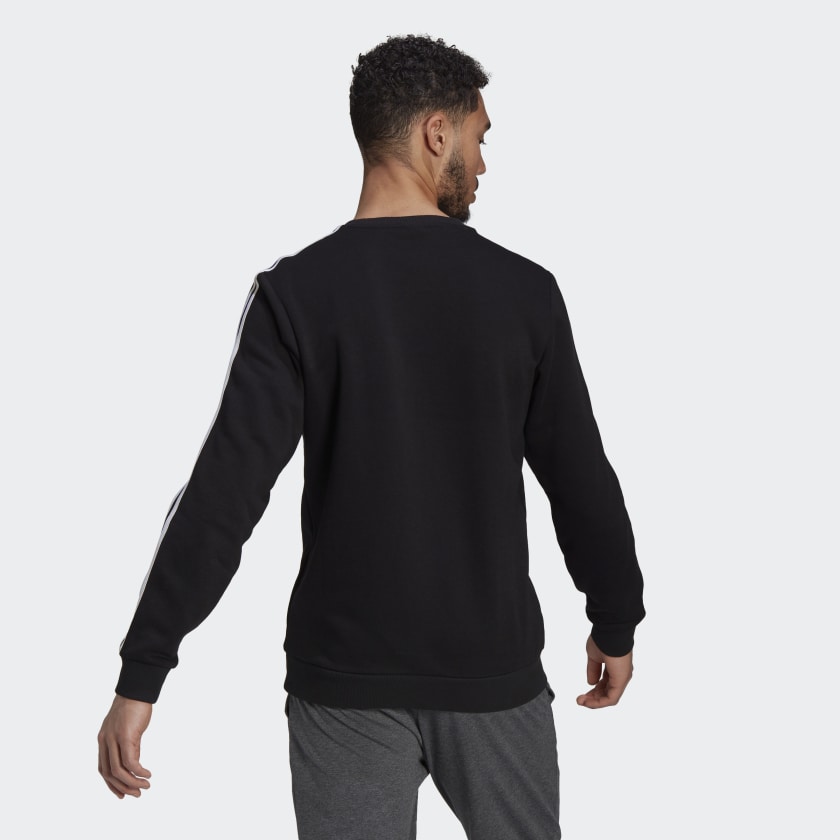 Men's Essentials Fleece 3-Stripes Sweatshirt