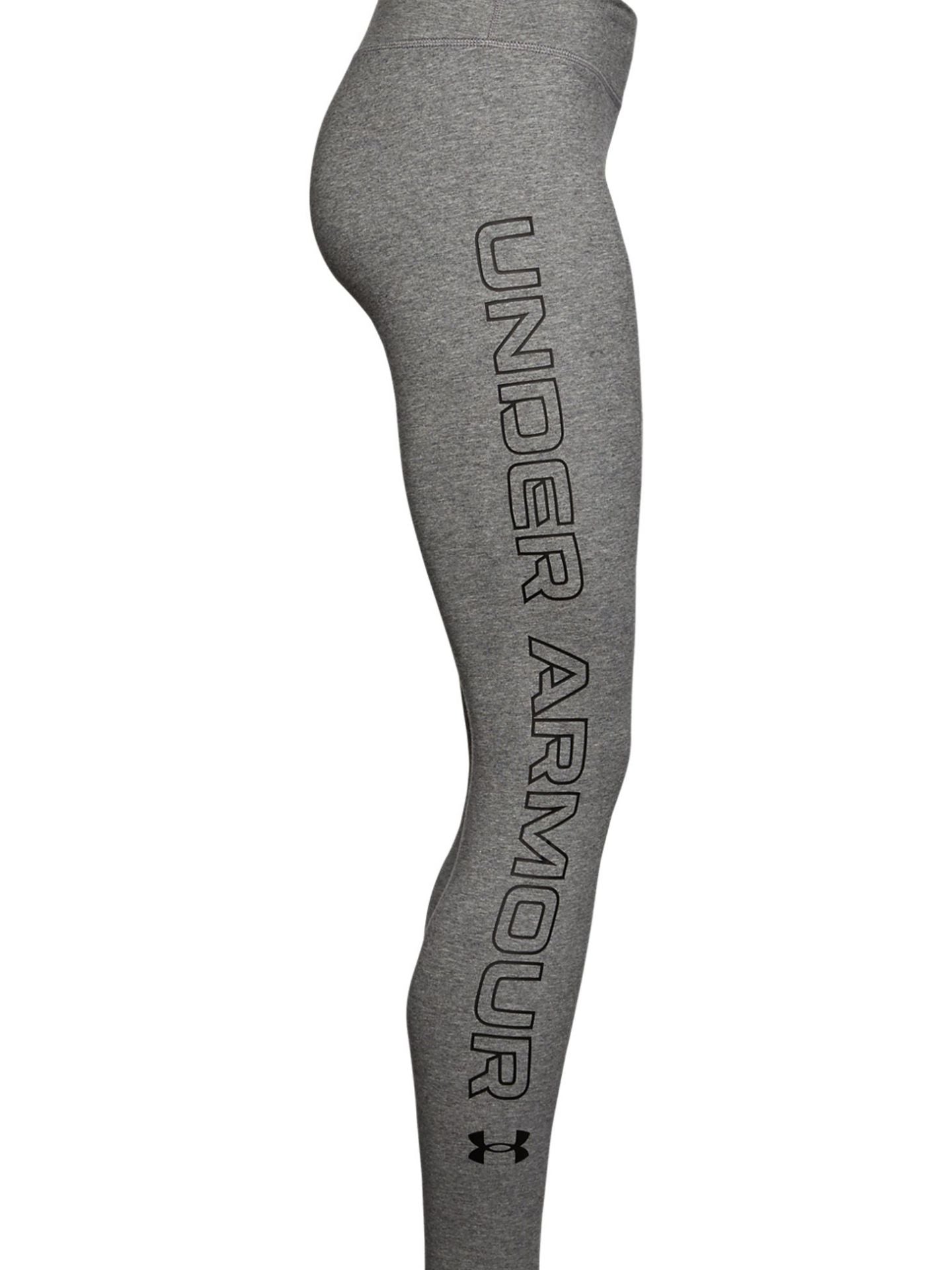 Under Armour Women's UA Favourite Wordmark Leggings Carbon Heather / Black