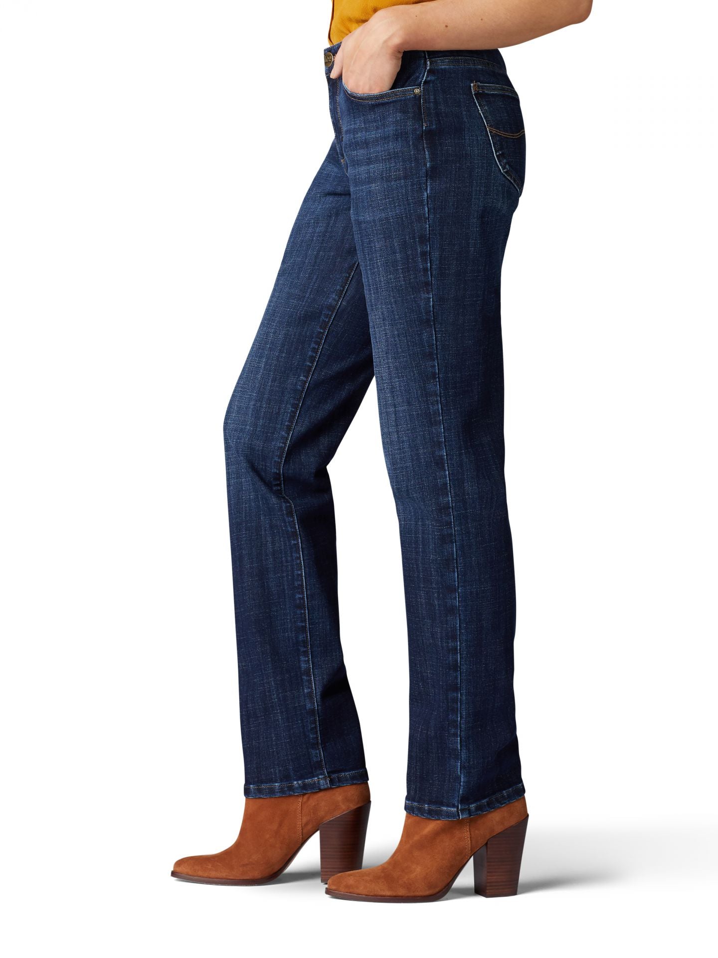 Women's Stretch Relaxed Fit Straight Leg Jeans - Bewitched