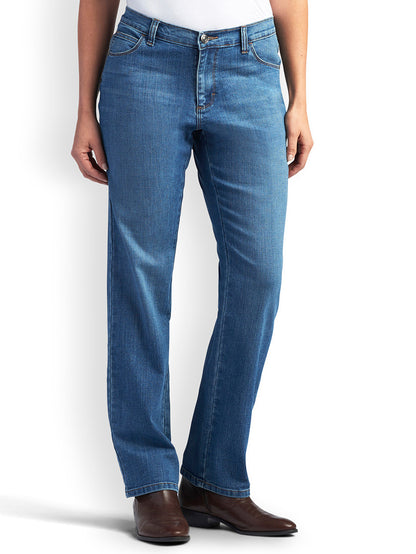 Women's Relaxed Fit Straight Leg Jeans - Meridian - Plus Size