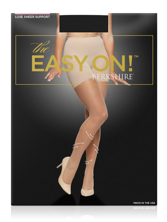 The Easy On! Luxe Sheer Support Control Top Pantyhose with Sheer Toe