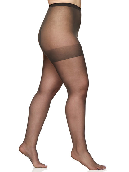 Queen All Day Sheers Non-Control Top Pantyhose with Sandalfoot Toe