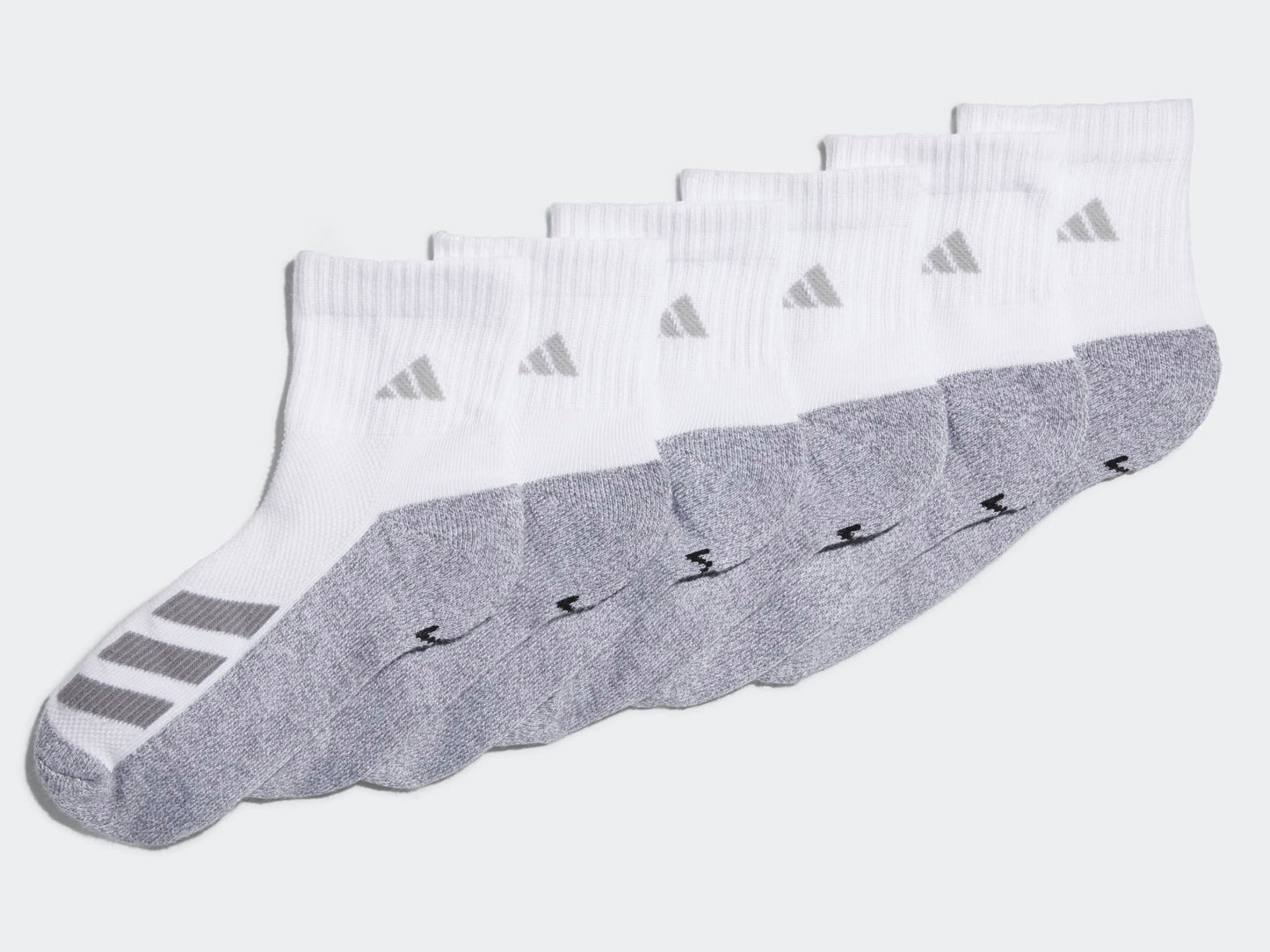 Youth Cushioned Angle Stripe Quarter 6-Pack Socks