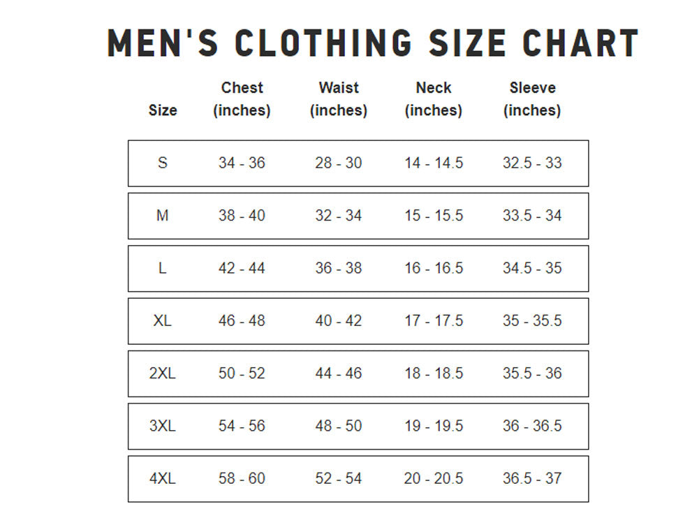 Russell sweatpants size chart sale