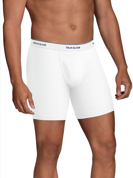 Mens Coolzone White Boxer Brief 5 Pack