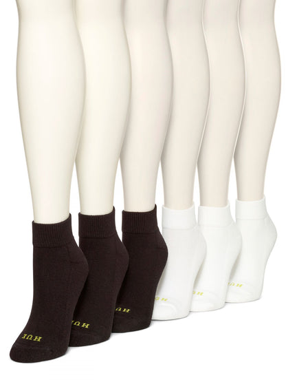 Quarter Top Sport Socks With Cushion 6 Pack