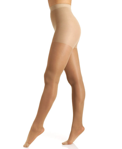 Silky Full Support Graduated Compression Leg Pantyhose with Reinforced Toe